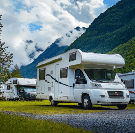 Autocaravana Parking RV Parking Lot, Estacionamento de Autocaravanas