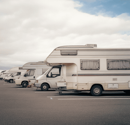 RV Parking Lot Autocaravana Parking, Was tun, wenn kein Wohnmobilstellplatz verfügbar ist: Alternativen, Estacionamento de Autocaravanas